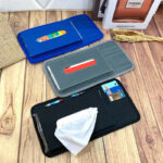 Holder Tisu Sunvisor Mobil Resleting Mudah Dipasang dan Digunakan - Merah - Image 7