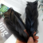 Bando Kepang Rambut Palsu Anak Aksesoris Rambut Cantik - Hitam - Image 4