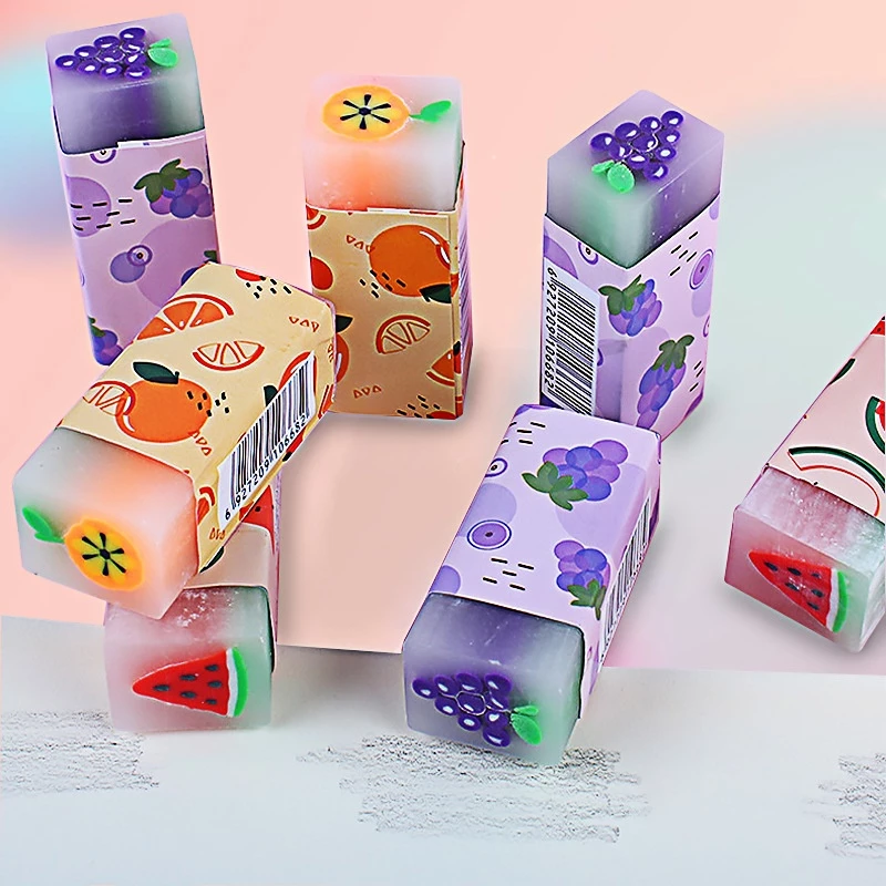 GtvItbkm9uwXyyMSI3CcQK9myW4FnxXcI722Dc2w Penghapus Karakter Motif Buah Fruits Eraser untuk Sekolah & Kantor - Image 1