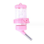 Tempat Botol Minum Hewan Model Gantung 80ml Praktis - Pink