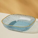 Piring Makan Motif Diamond Stylish untuk Berbagai Hidangan - Biru
