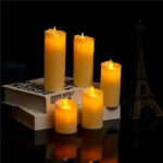 Lilin LED Sumbu Goyang Mini Motif Leleh Lampu Dekorasi Estetik - Medium - Image 4