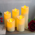 Lilin LED Sumbu Goyang Mini Motif Leleh Lampu Dekorasi Estetik - Medium - Image 7