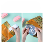 Alat Perekat Snack Makanan Mini Praktis untuk Kemasan Lebih Rapi - PINK - Image 8