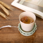 Gelas Lipat Ramah Lingkungan Bahan Wheat Straw Mudah Disimpan dan Dibawa - Cream - Image 2