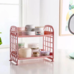 Rak Plastik Mini 2 Susun Multifungsi Bumbu Dapur Kosmetik Make Up - Image 6