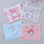 Tempat Pensil Kosmetik Travel Organizer Ringan Pouch Serbaguna - Cinnamo Garis - Image 7