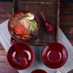 Mangkok Ramen 700ml Mangkuk Bulat Ulir Polos Diameter 15cm - Image 7
