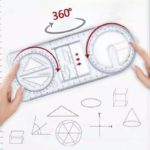 Penggaris Geometri Multifungsi untuk Menggambar dan Mengukur - Image 6
