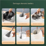 Sikat Wajan Serabut Besi Lidi Besi Praktis Bersihkan Noda - Image 7