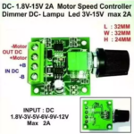 PWM Motor Speed Controller 2A 30W Pengatur Kecepatan Motor dan Dimmer - Image 3