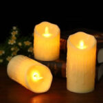 Lilin LED Sumbu Goyang Mini Motif Leleh Lampu Dekorasi Estetik - Large - Image 2