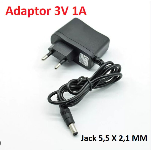 Adaptor DC 3V 1A Power Supply Stabil untuk Lampu LED dan Elektronik