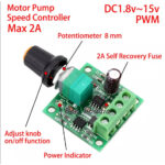 PWM Motor Speed Controller 2A 30W Pengatur Kecepatan Motor dan Dimmer