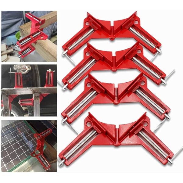 Klem Sudut Siku 90° untuk Bingkai, Akuarium, dan Kerajinan DIY