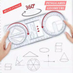 Penggaris Geometri Multifungsi untuk Menggambar dan Mengukur