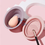 Mangkok Cuci Kuas Makeup Silikon Praktis untuk Kosmetik