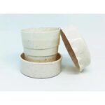 Gelas Lipat Ramah Lingkungan Bahan Wheat Straw Mudah Disimpan dan Dibawa - Cream