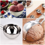 Sendok Sekop Es Krim Stainless Steel Scoop Ice Cream Adonan Kue - Image 5