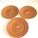 Piring Rotan Lusinan 12pcs Plastik Tempat Makan Anyam Praktis - Image 7
