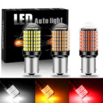 LED Bayonet 144 Lampu Sein Mundur Mobil Motor Terang Kuat - Kuning - Image 3