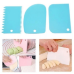 Alat Pemotong Adonan Kue Roti 3 in 1 Scrapper Cutter Berbagai Jenis Kue - Image 2