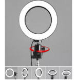 Lampu Ring Light LED 26Cm Konten Video Vlog Fotografi Content Creator - Image 4