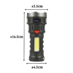 Senter L 822 Lampu Penerangan Jarak Jauh Rechargeable Flashlight - Image 7
