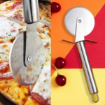Pisau Pemotong Pizza Stainless Steel Cutter Presisi Multifungsi - Image 4