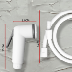 Kepala Semprot Bidet Shower Set Selang Air Fleksibel Tekanan Kuat - Image 6
