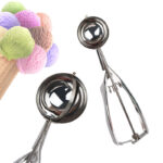 Sendok Sekop Es Krim Stainless Steel Scoop Ice Cream Adonan Kue - Image 7
