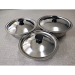 Baskom Panci Mangkok Wadah Kobokan Tutup Stainless Steel Multifungsi - 20 Cm - Image 8