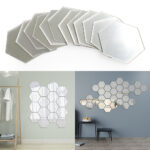 Stiker Cermin Tempel Dinding Sticker Wall Mirror Segi Enam Hexagonal - kecil - Image 7