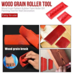Alat Pembuat Motif Kayu Pattern Wood Graining Rubber Kuas Karet - Image 2
