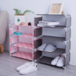 Rak Tempat Penyimpanan Sepatu Sendal 5 Susun Serbaguna Motif Unik - Image 3