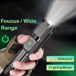 Senter Flashlight swat LED Zoom 4 Mode Senter LED Mini Senter Cas LED - Image 3