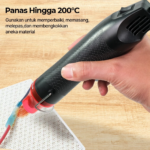 Mini Heat Gun 300W Low Watt Pemanas Serbaguna untuk Kerajinan dan Elektronik - Image 4