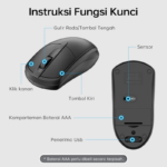 Mouse Wireless Nirkabel Slim Slim Kompatibel Tanpa Kabel Universal - Image 6