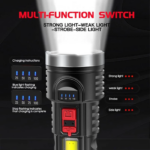 Senter L 822 Lampu Penerangan Jarak Jauh Rechargeable Flashlight - Image 4