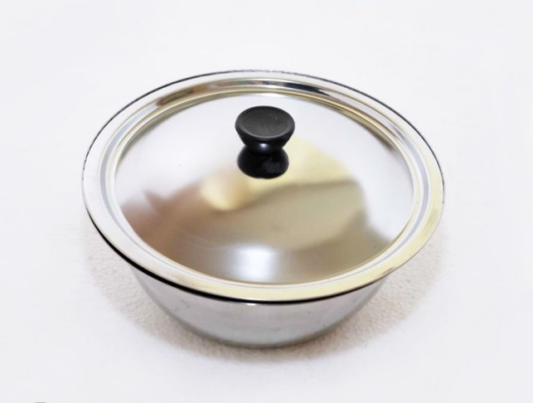 Baskom Panci Mangkok Wadah Kobokan Tutup Stainless Steel Multifungsi - 20 Cm