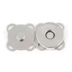 Kancing Magnet Jahit Tas Dompet Desain Klasik Fashion Style - Silver