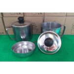 Oil Pot Stainless Steel Wadah Saringan Minyak 1 Liter Stainless Steel - 1 L - Image 7