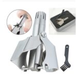 Pemangkas Alat Cukur Bulu Rambut Hidung Otomatis Stainless Steel